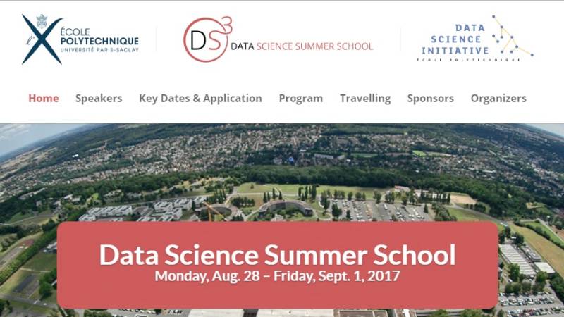 La 1ère Data Science Summer School organisée par l’École Polytechnique se tiendra du 28 août au 1er septembre prochains