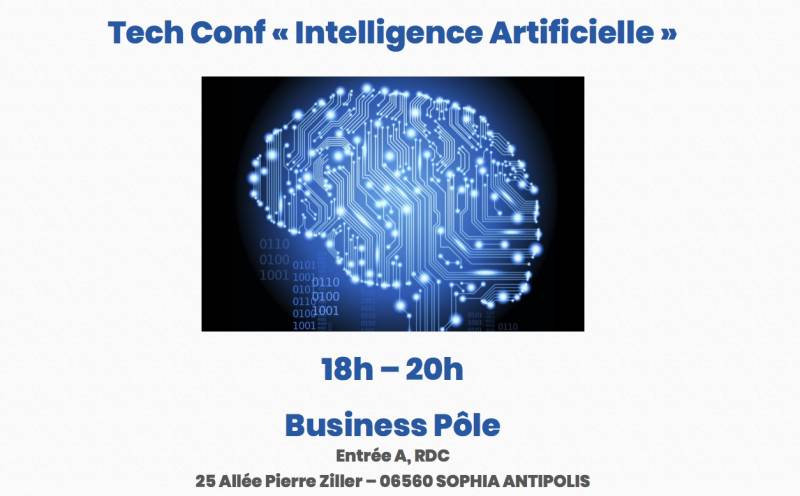La Tech Conf revient pour une soirée « Intelligence Artificielle » à Sophia Antipolis le 14 décembre