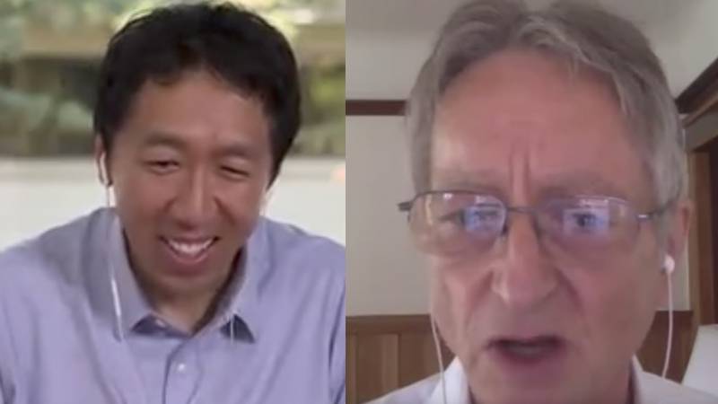 Deep Learning: Andrew Ng interviewe Geoffrey Hinton dans le cadre de deeplearning.AI