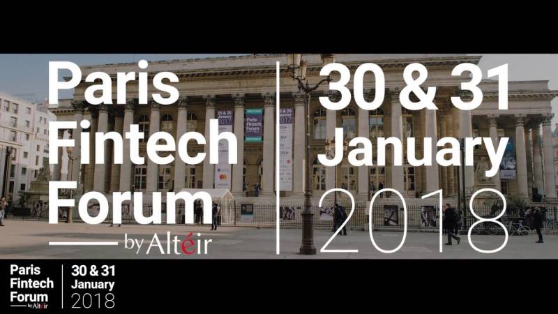 Le Paris Fintech Forum 2018 se tiendra les 30 & 31 janvier 2018