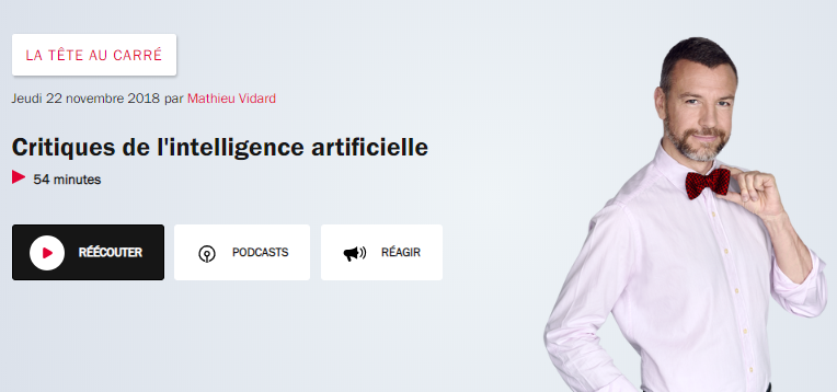 La tête au carré - Critiques de l'intelligence artificielle