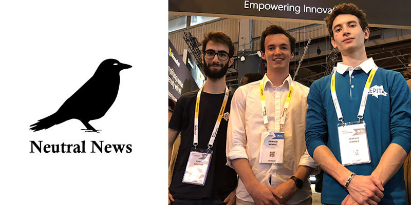 IA et Fake news : découvrez Neutral News, le projet de trois étudiants de l'EPITA