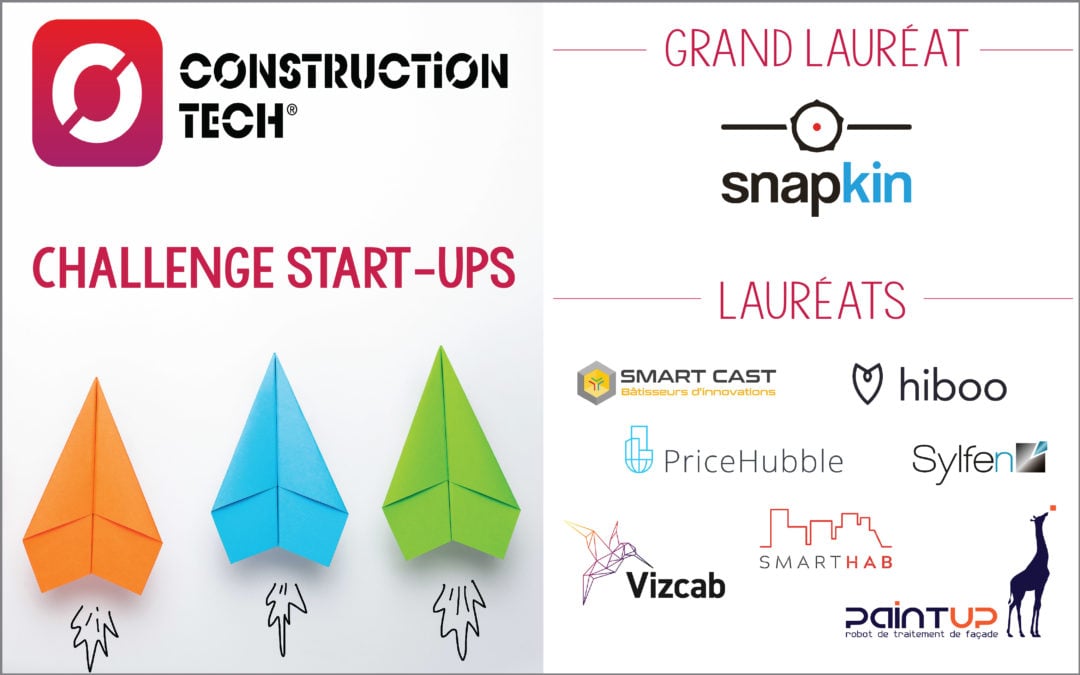 Focus sur les 8 lauréats du Challenge Start-ups Construction Tech®