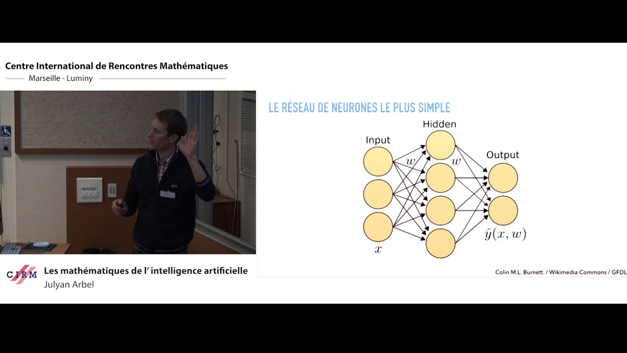 Conférence "Les mathématiques de l'intelligence artificielle" par Julyan Arbel organisée par ​la Chaire Jean-Morlet et le Cirm