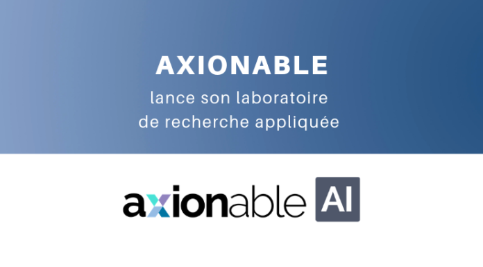 Axionable lance un laboratoire de recherche appliquée en intelligence artificielle