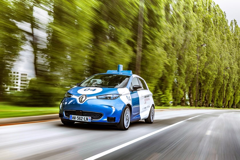 Paris-Saclay Autonomous Lab : Le Groupe Renault commence l’expérimentation publique de ses ZOE Cab autonomes