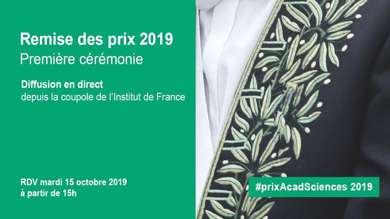 Lauréats 2019 des prix thématiques de l'Académie des sciences