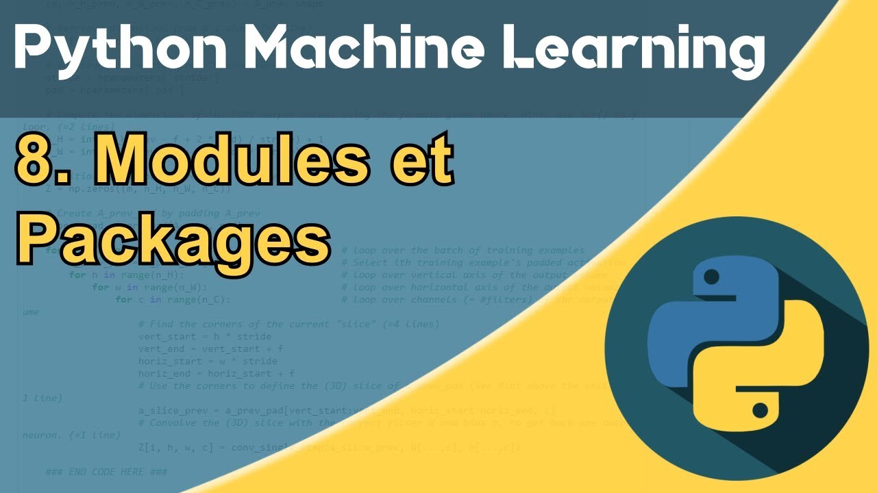 Formation Python - Machine Learning 8/30 : les modules et packages