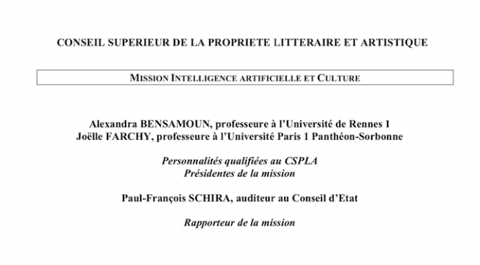 Intelligence artificielle et Culture : Le CSPLA publie son rapport de mission sur ses enjeux juridiques et économiques