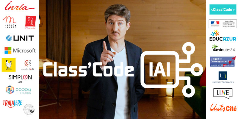 La formation Class’Code IAI, co-réalisée par Inria Learning-Lab, est disponible sur la plateforme FUN MOOC