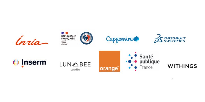 Inria, ANSSI, Capgemini, Dassault Systèmes, Inserm, Lunabee Studio, Orange, Santé Publique France et Withings forment l’équipe-projet StopCovid