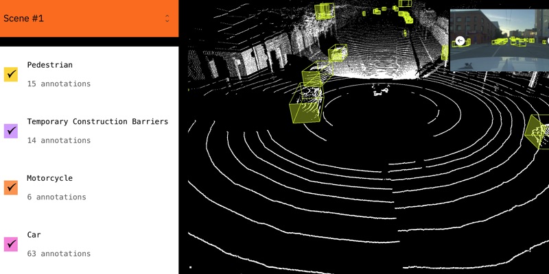 Véhicule autonome : La base de données issues des Lidar PandatSet de Scale AI est disponible sur GitHub