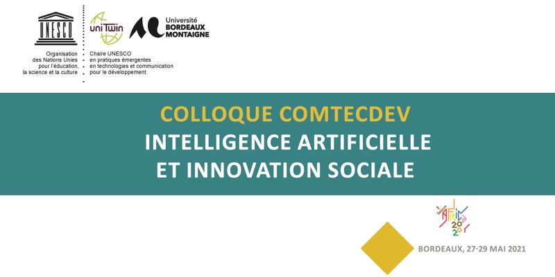 Appel à communication : Colloque COMTECDEV - Intelligence artificielle et innovation sociale