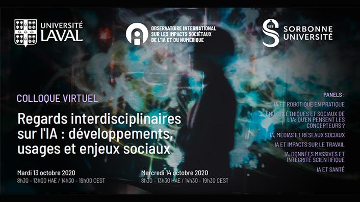 Le colloque Regards interdisciplinaires sur l’IA : développements, usages et enjeux sociaux se tient ces 13-14 octobre
