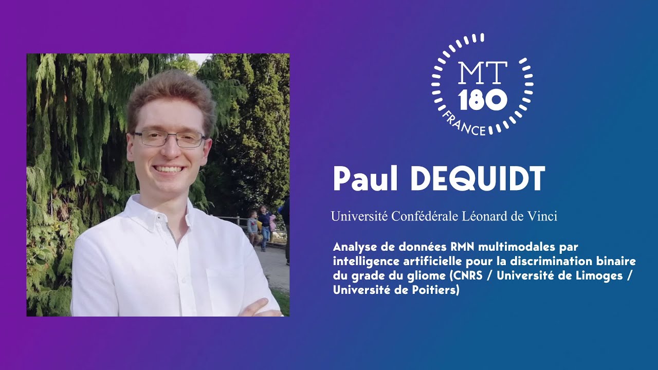 Ma thèse en 180 secondes : Paul Dequidt, doctorant en IA, vainqueur de la finale nationale