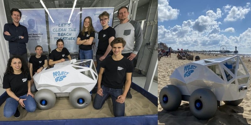 BeachBot, le robot autonome qui lutte contre la pollution des plages en ramassant les mégots de cigarettes