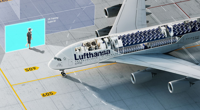 La Lufthansa s'appuie sur le logiciel « Virtual Aviation Training » de NMY pour former ses équipes de cabine
