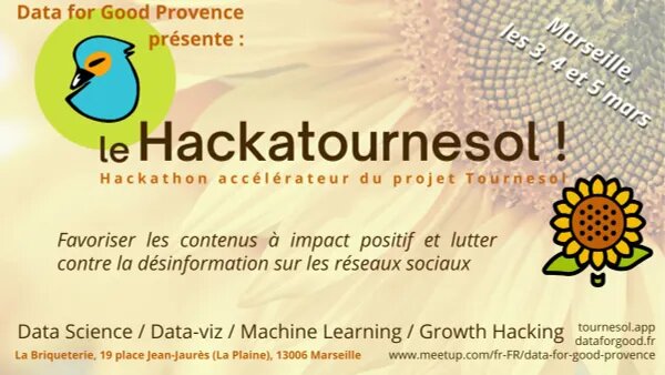Évènement : Le Hackatournesol se déroulera à Marseille du 3 au 5 mars prochain