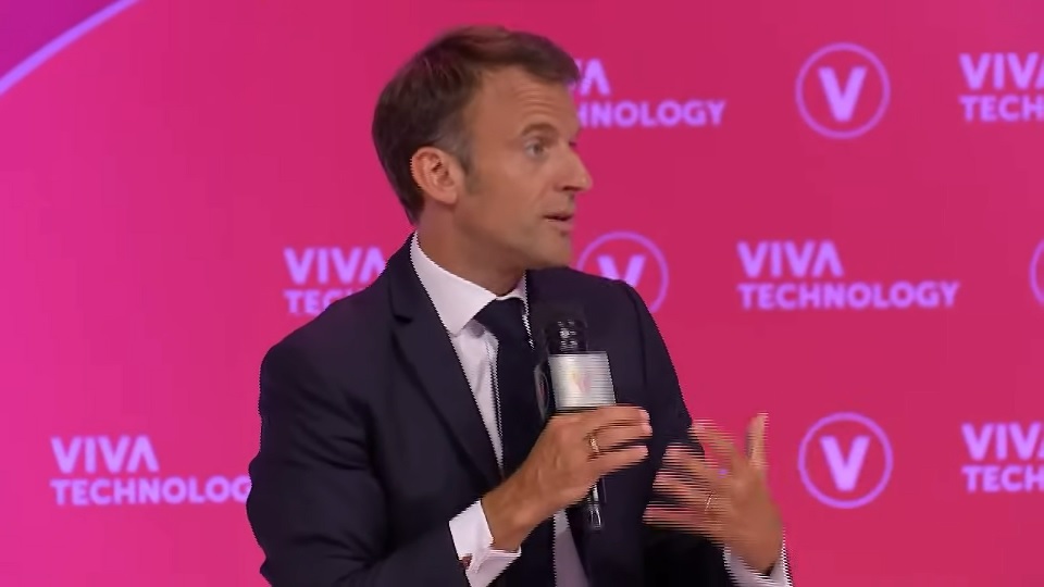Les principales annonces pour l'IA d'Emmanuel Macron à VivaTech