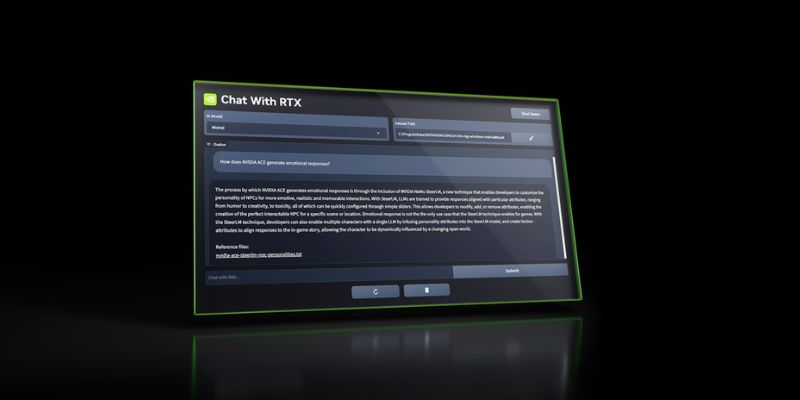 Chat with RTX, l'application de NVIDIA pour créer son propre chatbot sur PC