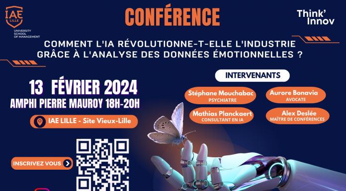 L'IAE Lille organise une conférence sur l'impact de l'IA dans l'industrie à travers l'analyse des données émotionnelles